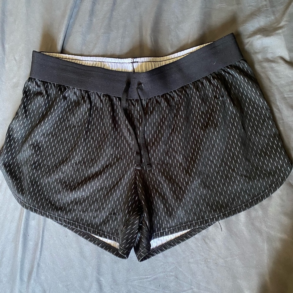 Black athletic shorts